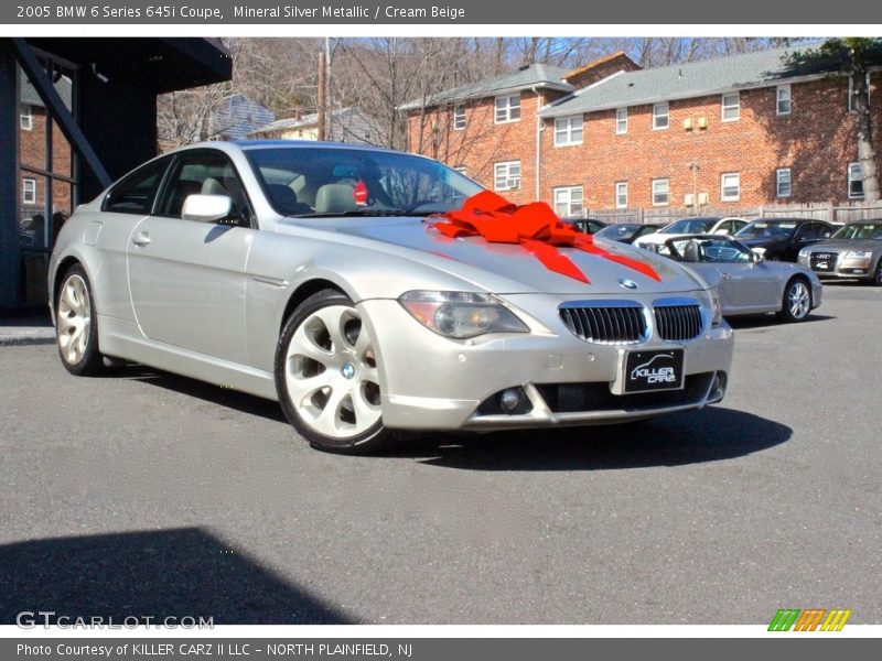 Mineral Silver Metallic / Cream Beige 2005 BMW 6 Series 645i Coupe