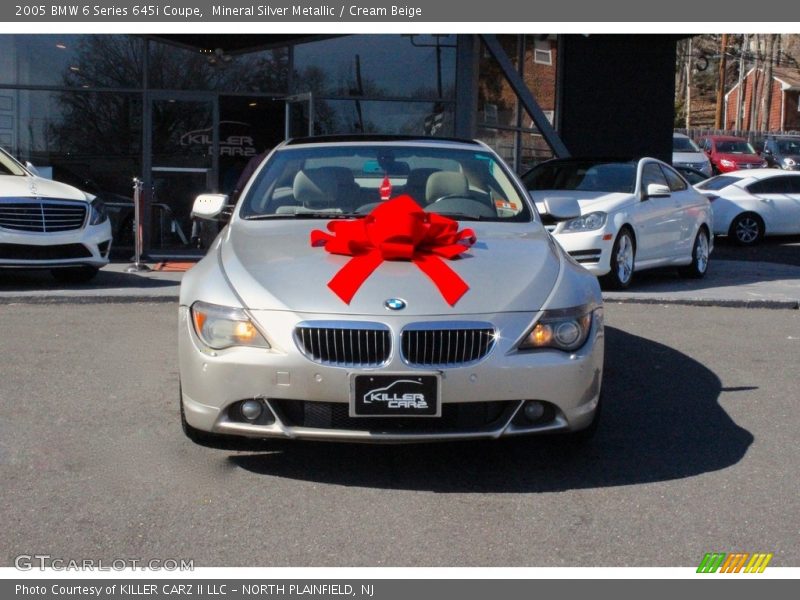 Mineral Silver Metallic / Cream Beige 2005 BMW 6 Series 645i Coupe