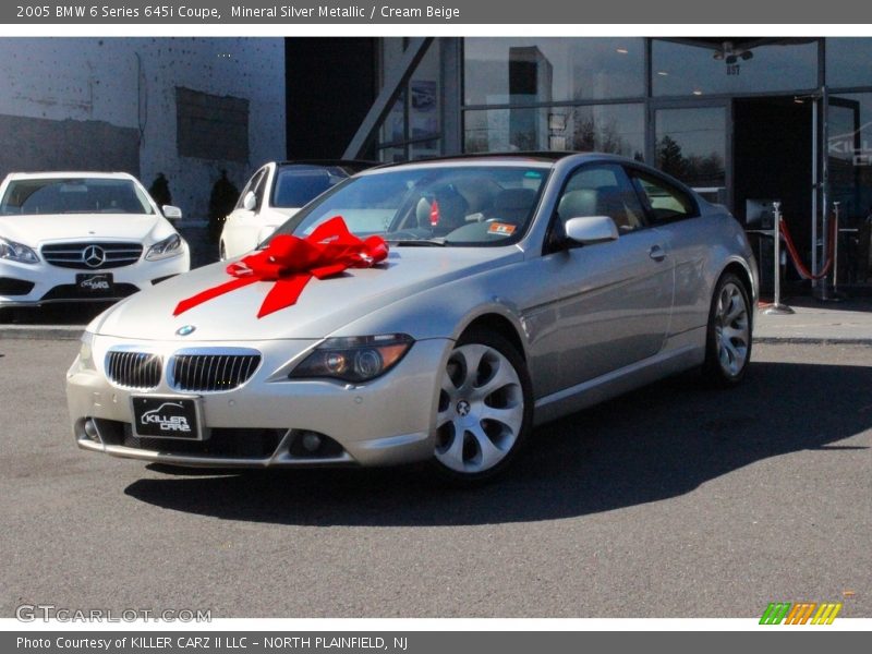 Mineral Silver Metallic / Cream Beige 2005 BMW 6 Series 645i Coupe