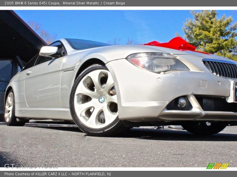 Mineral Silver Metallic / Cream Beige 2005 BMW 6 Series 645i Coupe