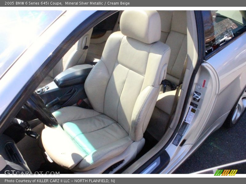 Mineral Silver Metallic / Cream Beige 2005 BMW 6 Series 645i Coupe