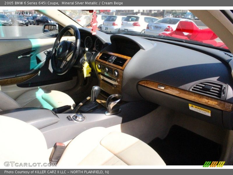 Mineral Silver Metallic / Cream Beige 2005 BMW 6 Series 645i Coupe