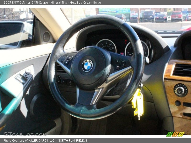 Mineral Silver Metallic / Cream Beige 2005 BMW 6 Series 645i Coupe