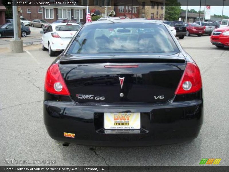 Black / Ebony 2007 Pontiac G6 V6 Sedan