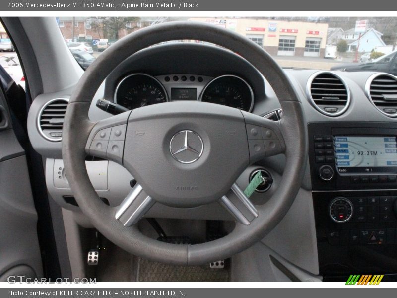 Alpine Rain Metallic / Black 2006 Mercedes-Benz ML 350 4Matic