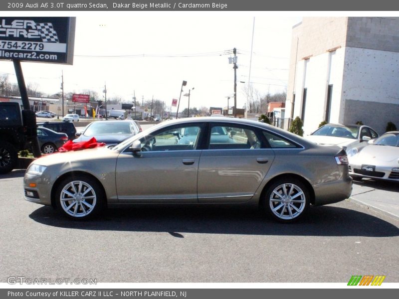 Dakar Beige Metallic / Cardamom Beige 2009 Audi A6 3.0T quattro Sedan