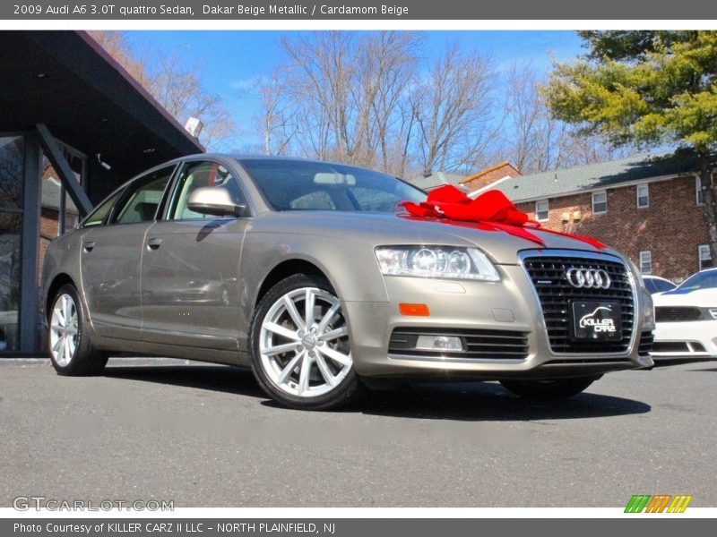 Dakar Beige Metallic / Cardamom Beige 2009 Audi A6 3.0T quattro Sedan