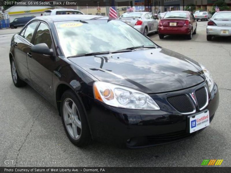 Black / Ebony 2007 Pontiac G6 V6 Sedan