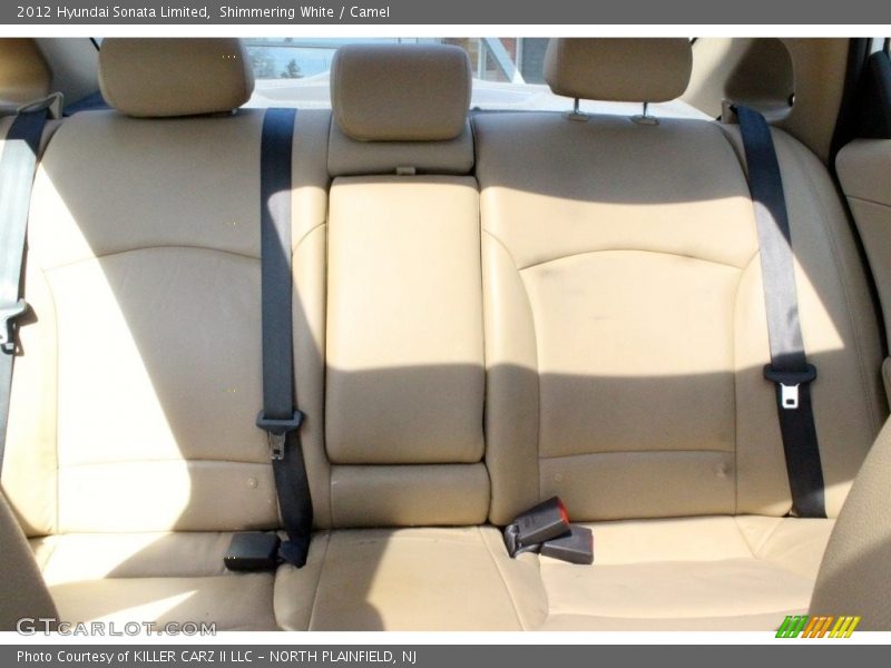 Shimmering White / Camel 2012 Hyundai Sonata Limited