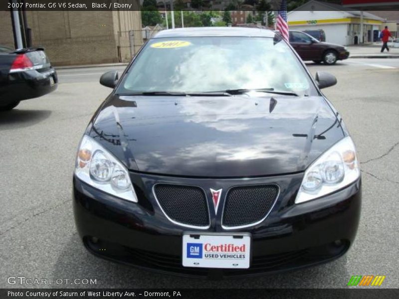 Black / Ebony 2007 Pontiac G6 V6 Sedan