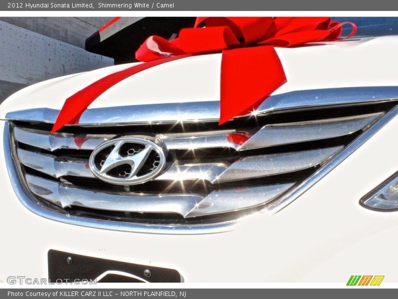 Shimmering White / Camel 2012 Hyundai Sonata Limited
