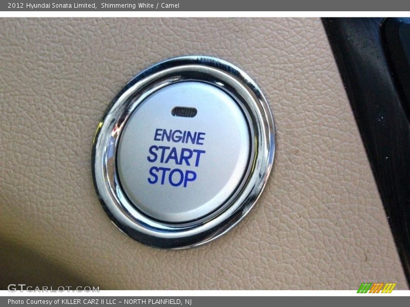 Shimmering White / Camel 2012 Hyundai Sonata Limited