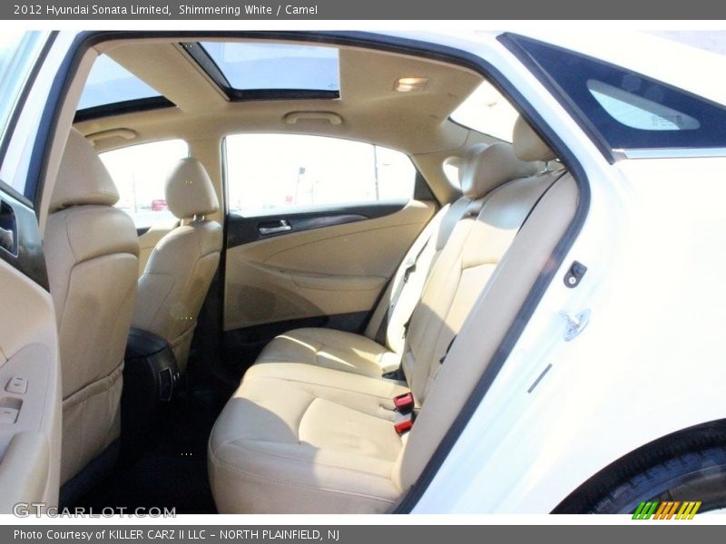 Shimmering White / Camel 2012 Hyundai Sonata Limited
