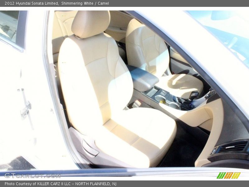 Shimmering White / Camel 2012 Hyundai Sonata Limited