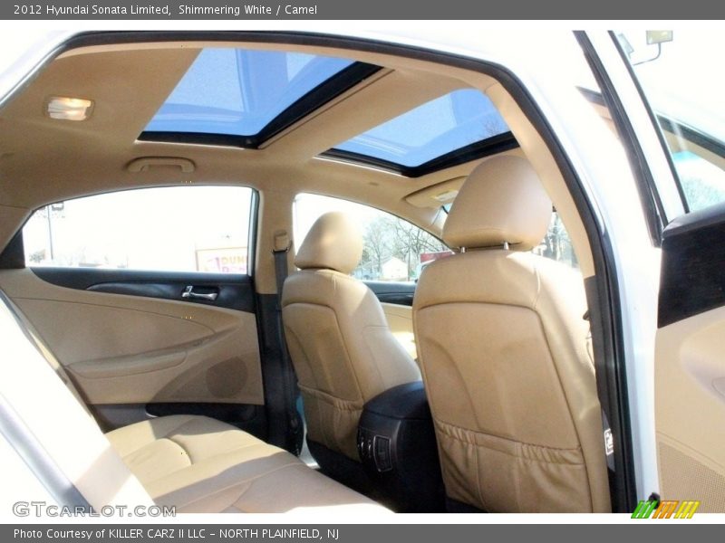 Shimmering White / Camel 2012 Hyundai Sonata Limited
