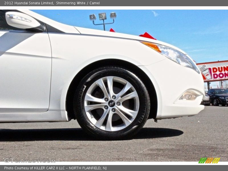 Shimmering White / Camel 2012 Hyundai Sonata Limited