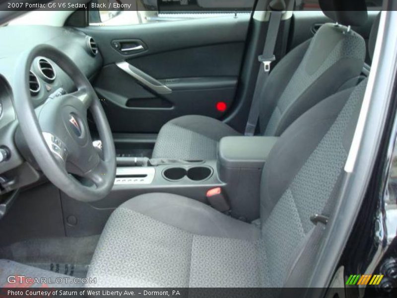 Black / Ebony 2007 Pontiac G6 V6 Sedan