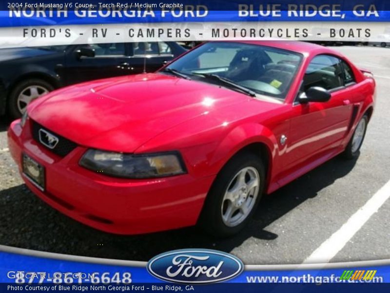 Torch Red / Medium Graphite 2004 Ford Mustang V6 Coupe