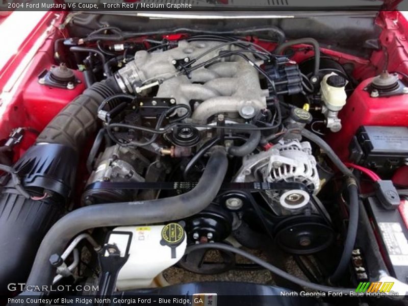 Torch Red / Medium Graphite 2004 Ford Mustang V6 Coupe