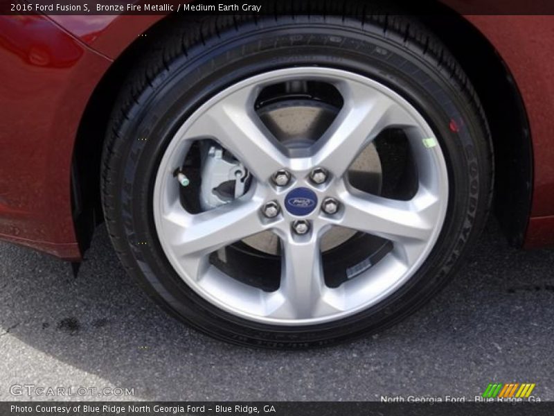Bronze Fire Metallic / Medium Earth Gray 2016 Ford Fusion S