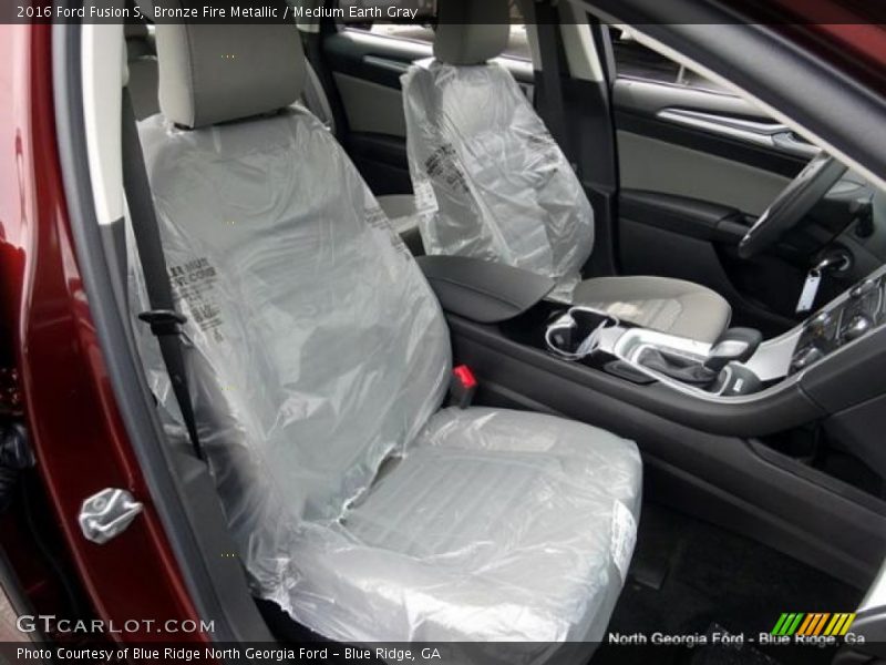 Bronze Fire Metallic / Medium Earth Gray 2016 Ford Fusion S