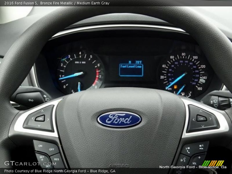 Bronze Fire Metallic / Medium Earth Gray 2016 Ford Fusion S