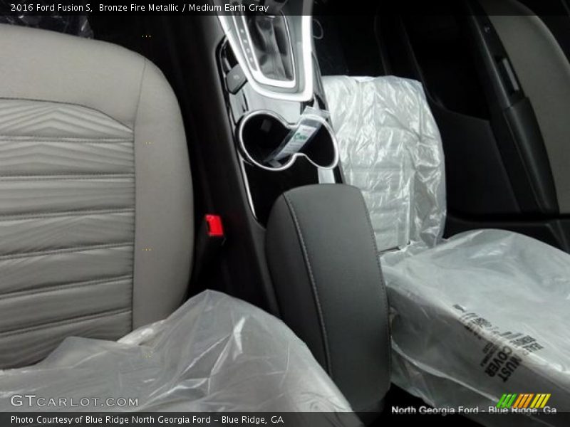 Bronze Fire Metallic / Medium Earth Gray 2016 Ford Fusion S