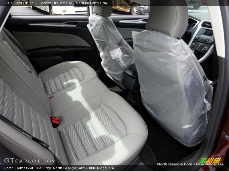 Bronze Fire Metallic / Medium Earth Gray 2016 Ford Fusion S