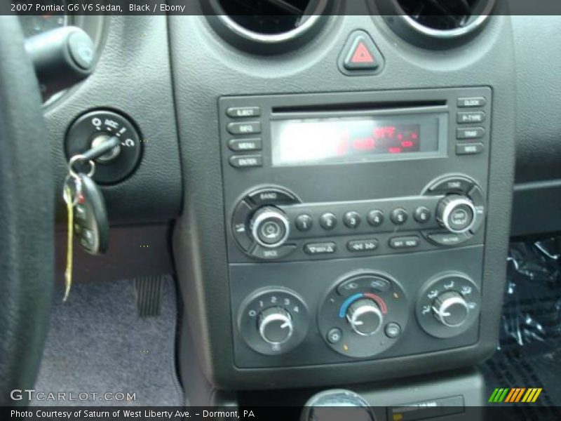 Black / Ebony 2007 Pontiac G6 V6 Sedan