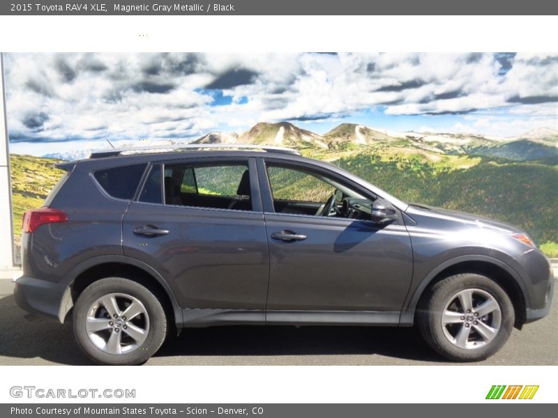 Magnetic Gray Metallic / Black 2015 Toyota RAV4 XLE