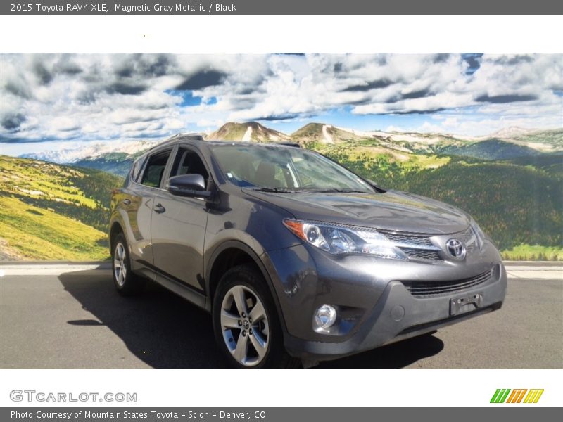 Magnetic Gray Metallic / Black 2015 Toyota RAV4 XLE