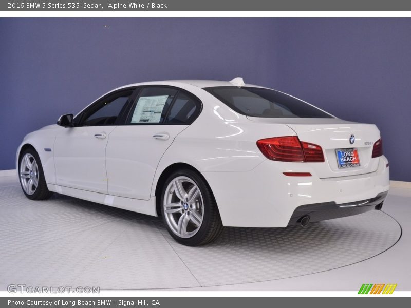 Alpine White / Black 2016 BMW 5 Series 535i Sedan