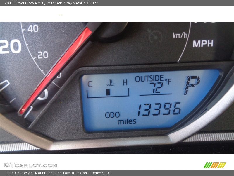 Magnetic Gray Metallic / Black 2015 Toyota RAV4 XLE