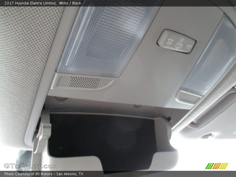 White / Black 2017 Hyundai Elantra Limited