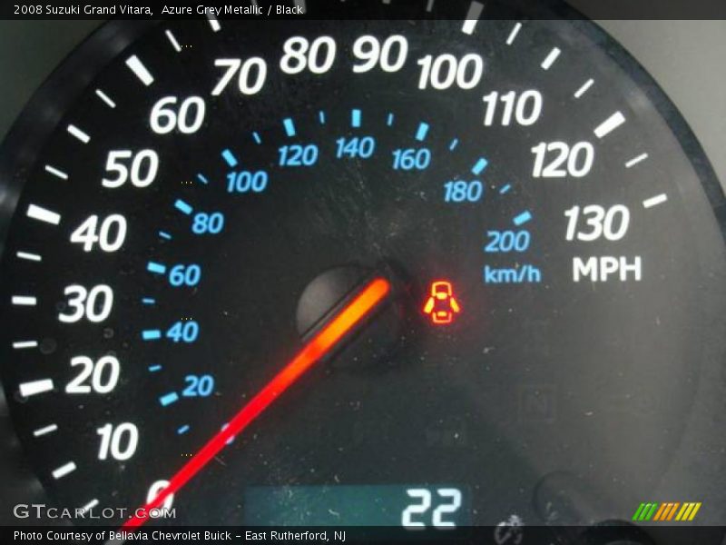Azure Grey Metallic / Black 2008 Suzuki Grand Vitara