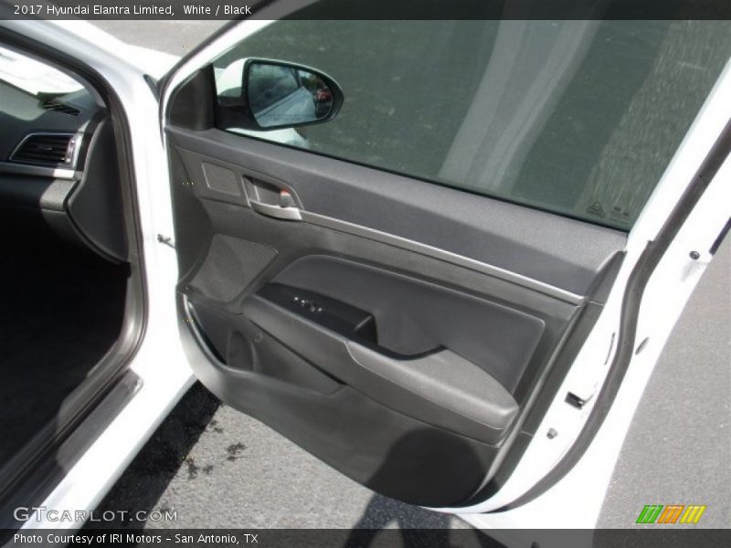 White / Black 2017 Hyundai Elantra Limited