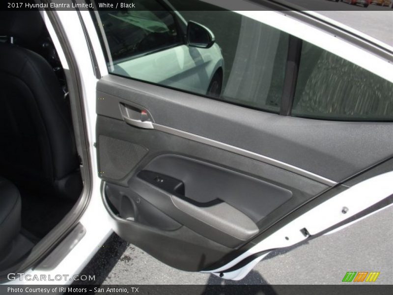 White / Black 2017 Hyundai Elantra Limited