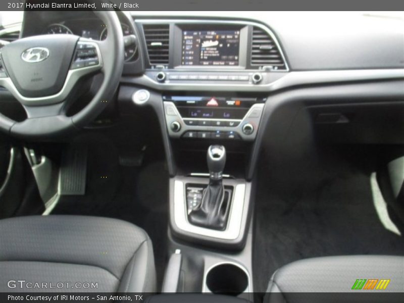 White / Black 2017 Hyundai Elantra Limited