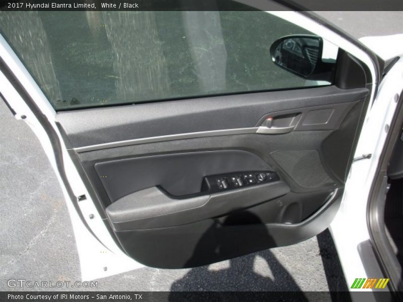 White / Black 2017 Hyundai Elantra Limited