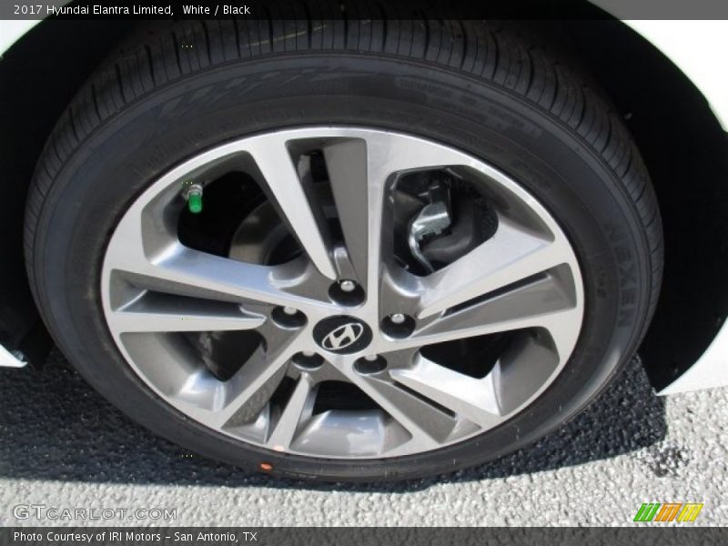 White / Black 2017 Hyundai Elantra Limited