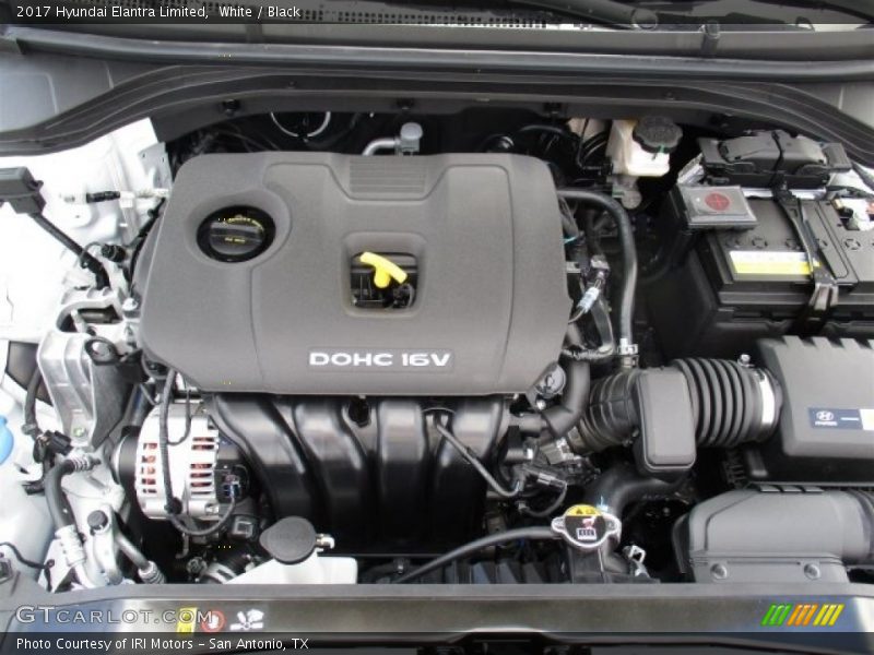 White / Black 2017 Hyundai Elantra Limited