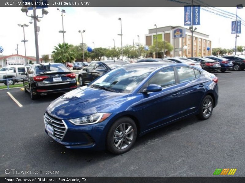Lakeside Blue / Gray 2017 Hyundai Elantra SE