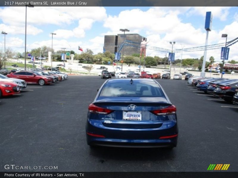 Lakeside Blue / Gray 2017 Hyundai Elantra SE