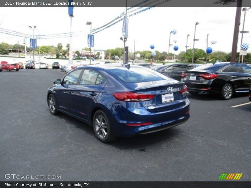 Lakeside Blue / Gray 2017 Hyundai Elantra SE