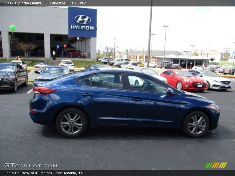 Lakeside Blue / Gray 2017 Hyundai Elantra SE