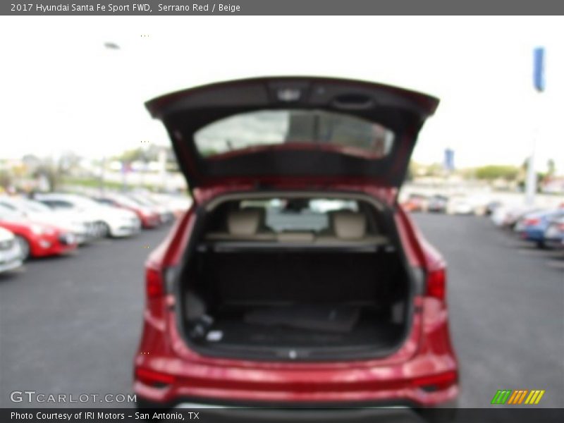 Serrano Red / Beige 2017 Hyundai Santa Fe Sport FWD