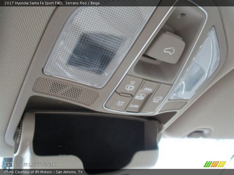 Serrano Red / Beige 2017 Hyundai Santa Fe Sport FWD