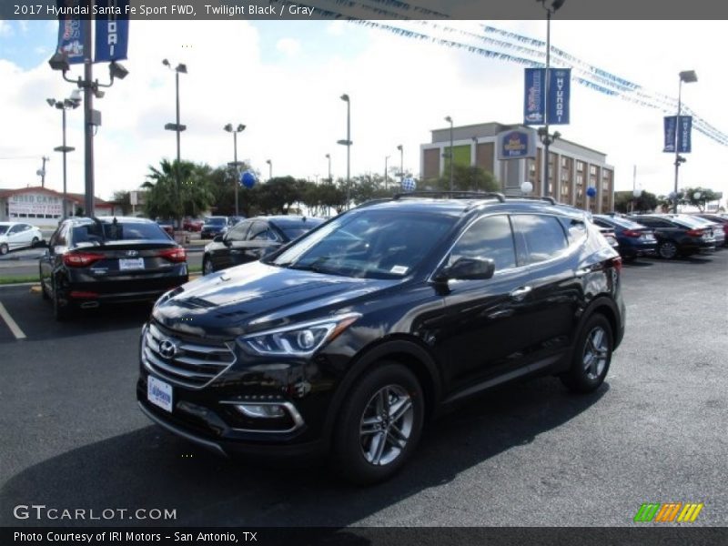 Twilight Black / Gray 2017 Hyundai Santa Fe Sport FWD