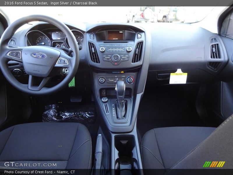 Ingot Silver / Charcoal Black 2016 Ford Focus S Sedan