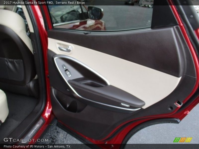 Serrano Red / Beige 2017 Hyundai Santa Fe Sport FWD